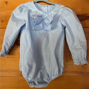 The Beaufort Bonnet Company Light Blue Bow Blouse
